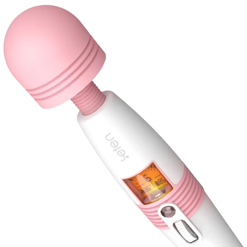 LCD Display Deluxe Laddningsbar Stav Vibrator