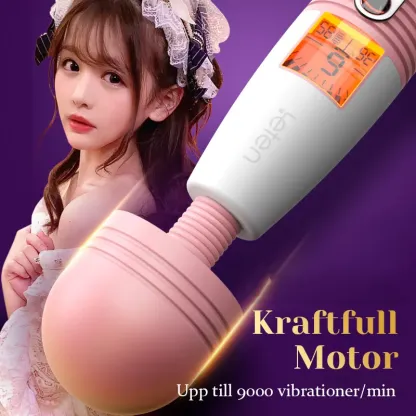 LCD Display Deluxe Laddningsbar Stav Vibrator