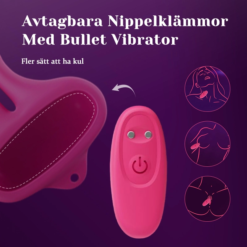 Nippel sexleksak - 9 vibrationslägen för parens sexuell njutning