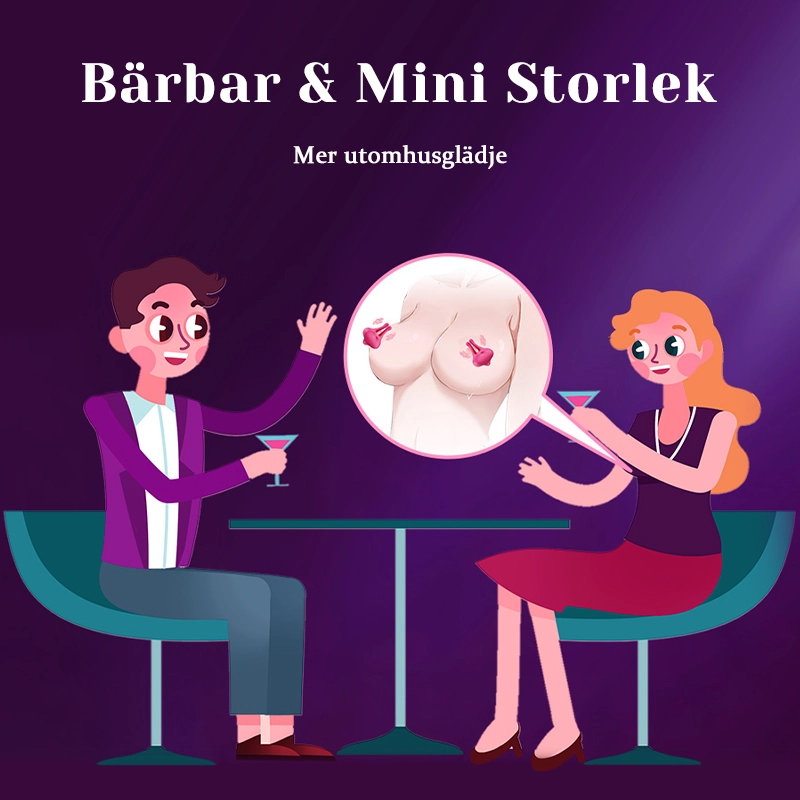 Nippel sexleksak - 9 vibrationslägen för parens sexuell njutning