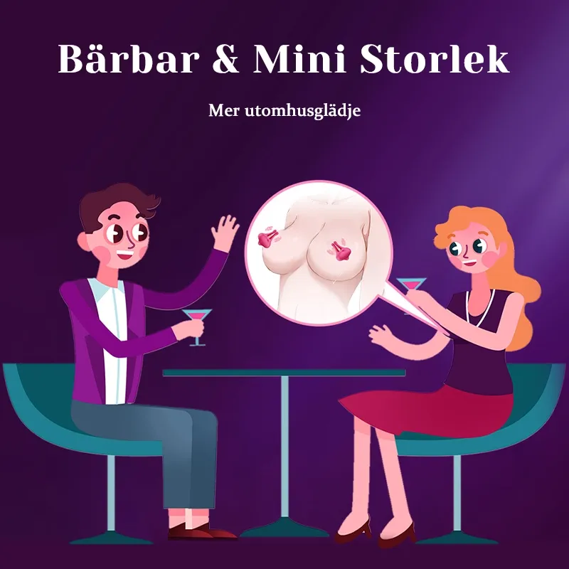 Nippel sexleksak - 9 vibrationslägen för parens sexuell njutning