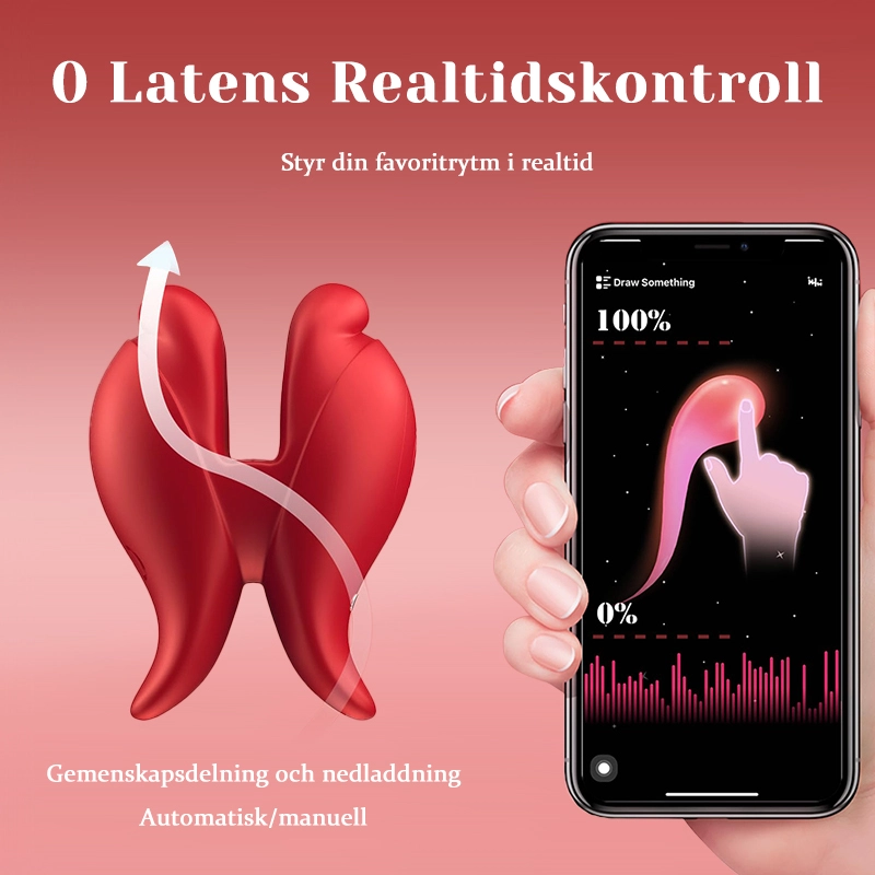 APP/Fjärrkontroll - Superkraftfulla vibrerande nippelkrokar