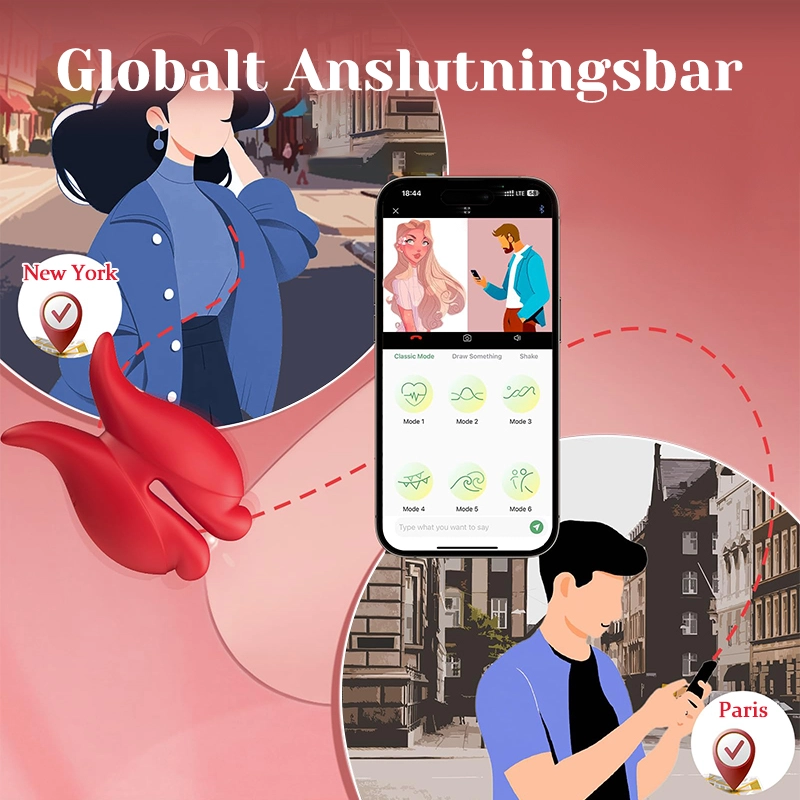 APP/Fjärrkontroll - Superkraftfulla vibrerande nippelkrokar