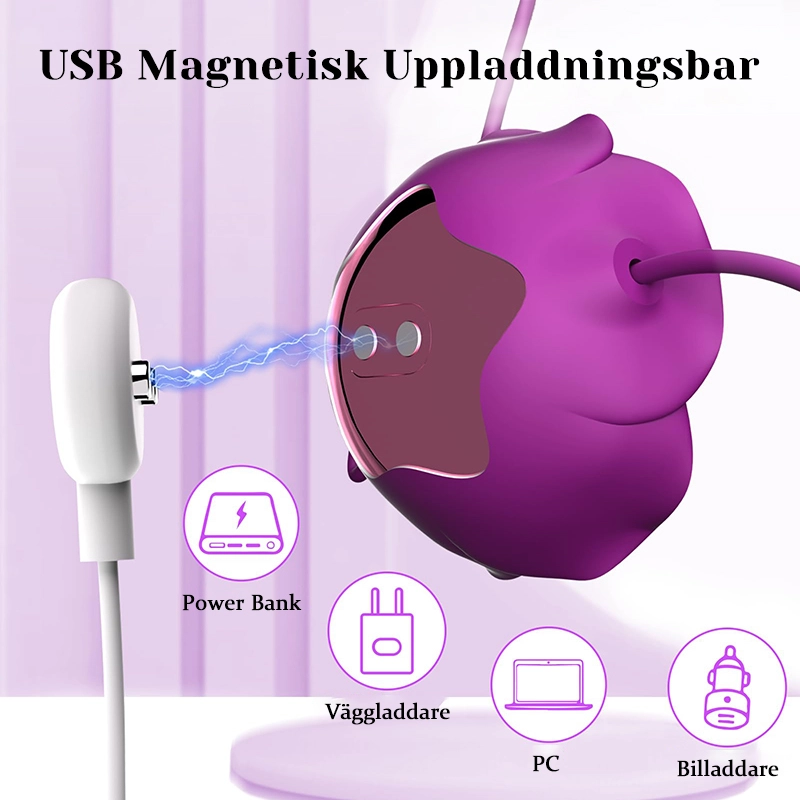 Justerbar vibrator nippelkrok med rosettströmbrytare
