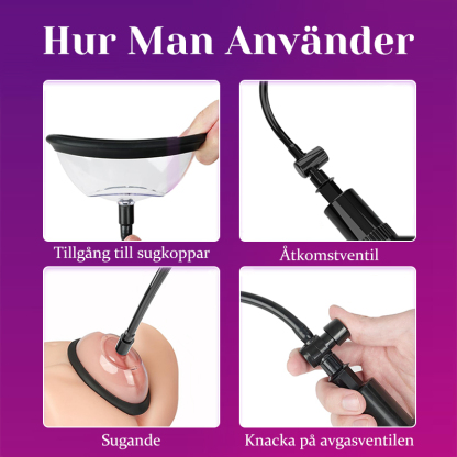 Bröstpump Vaginalpump Sexleksaker för Kvinnor