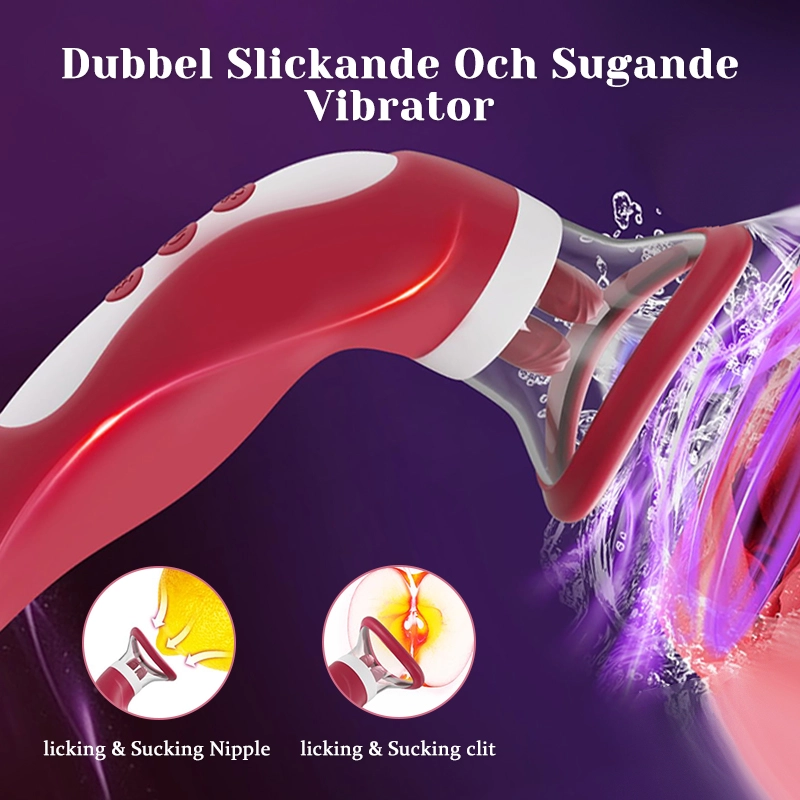 2-i-1 Bröstvårtsugningsleksak & Klitoris Massager