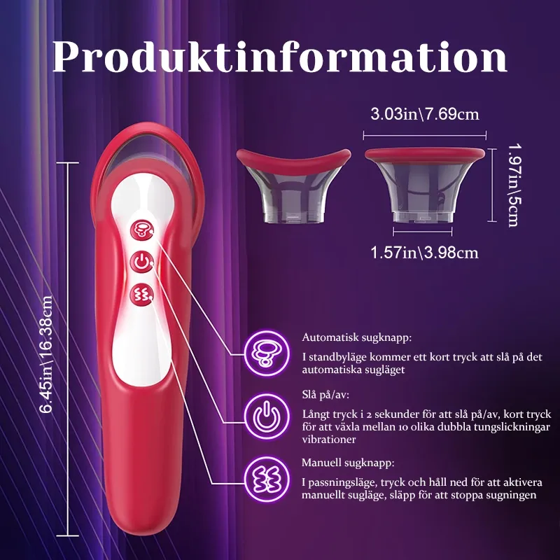 2-i-1 Bröstvårtsugningsleksak & Klitoris Massager