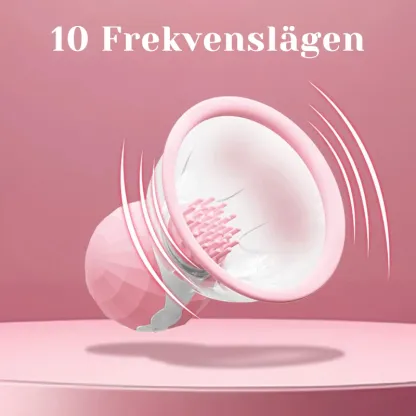 Nippelsugande Leksaker med 10 Vibrationslägen & 360° Rotationsstimulans