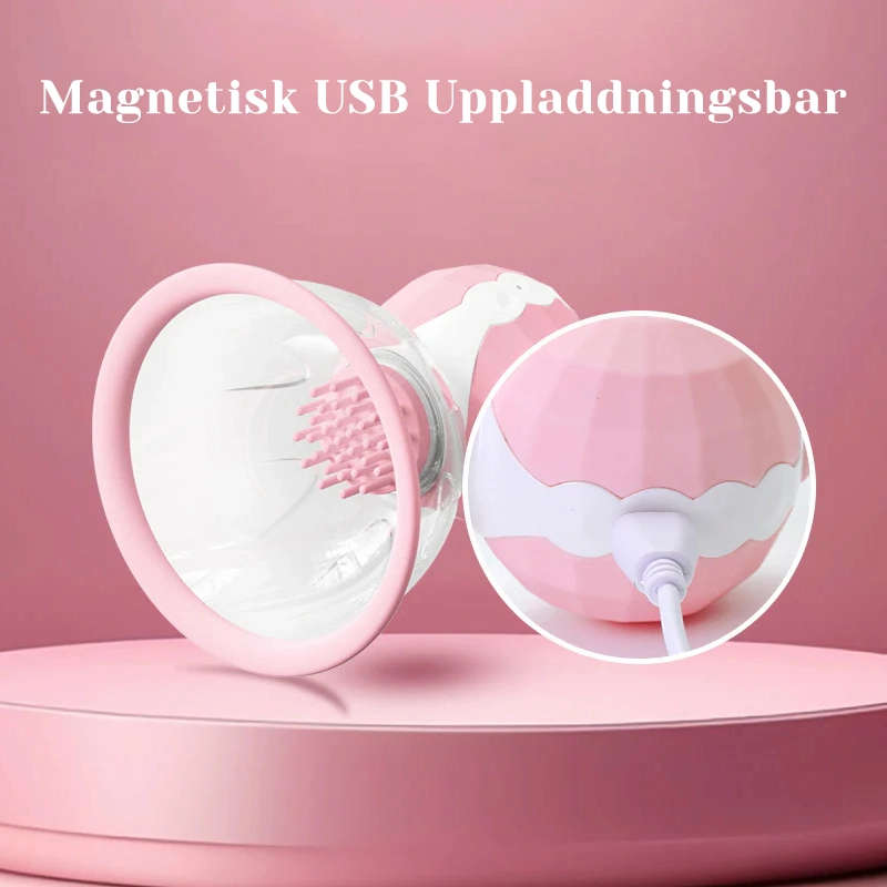 Nippelsugande Leksaker med 10 Vibrationslägen & 360° Rotationsstimulans