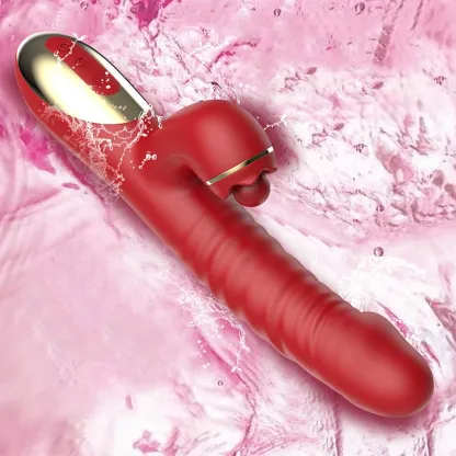 2-i-1 G-punkt Stimulator Med Stötande Vibrator