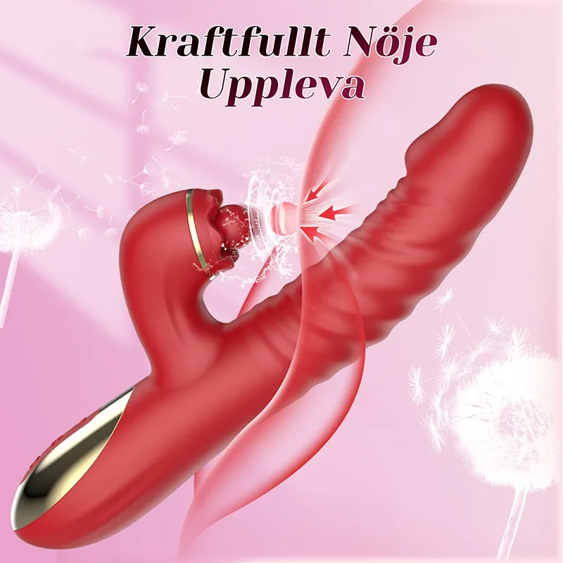 2-i-1 G-punkt Stimulator Med Stötande Vibrator
