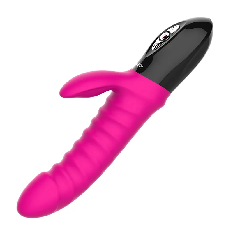 Vibrator Med 5 Lägen, Silikon, Värmning Och Stötande Funktion