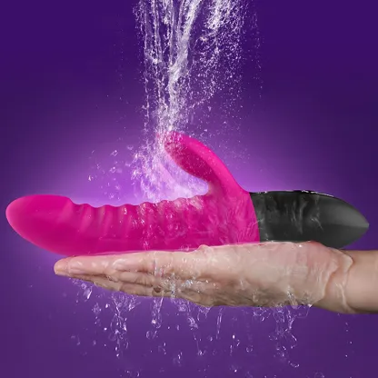 Vibrator Med 5 Lägen, Silikon, Värmning Och Stötande Funktion