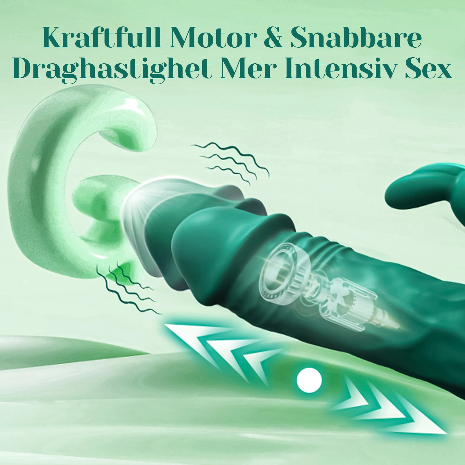 3-i-1 Kraftfull Vibrerande Och Stötande Vibrator