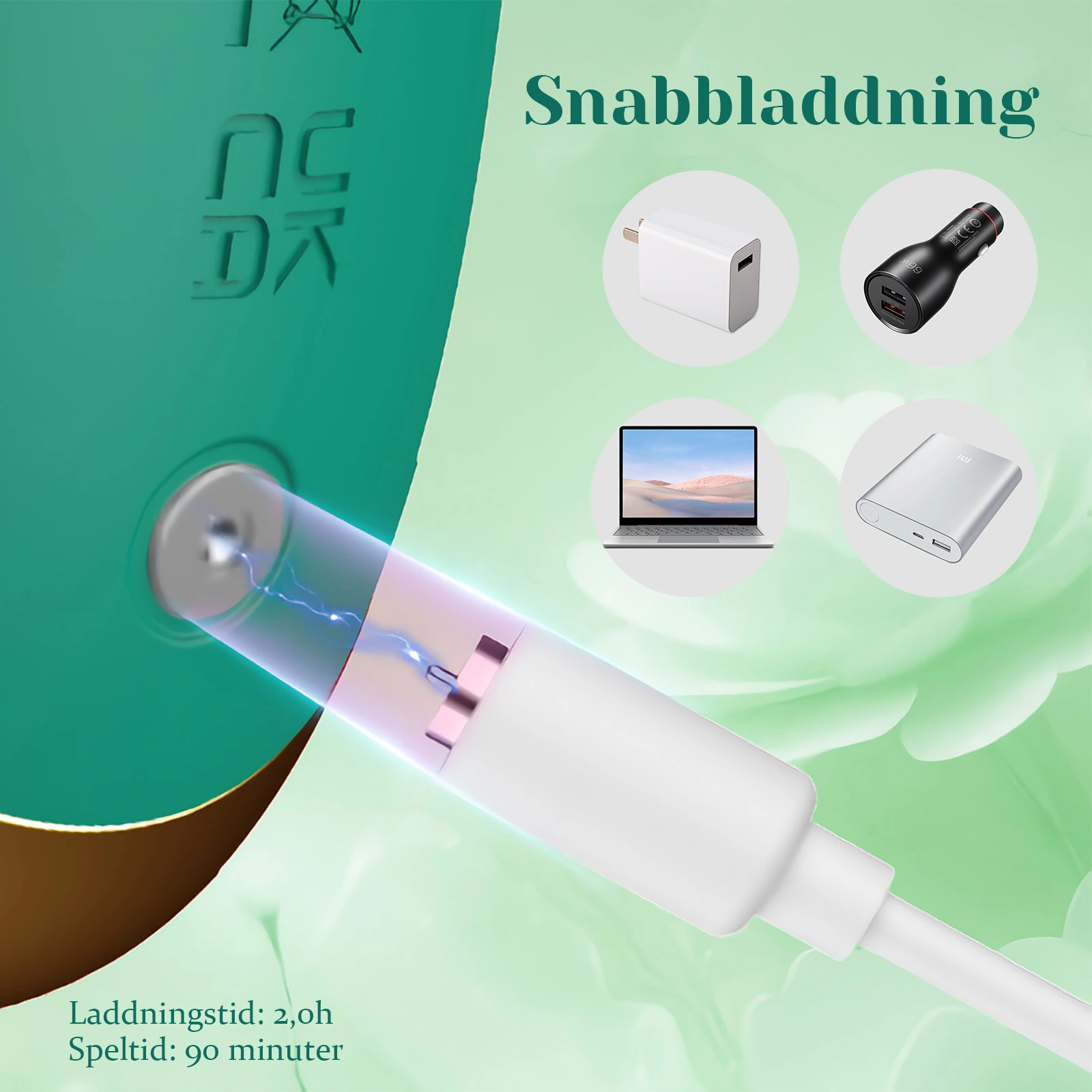 3-i-1 Kraftfull Vibrerande Och Stötande Vibrator