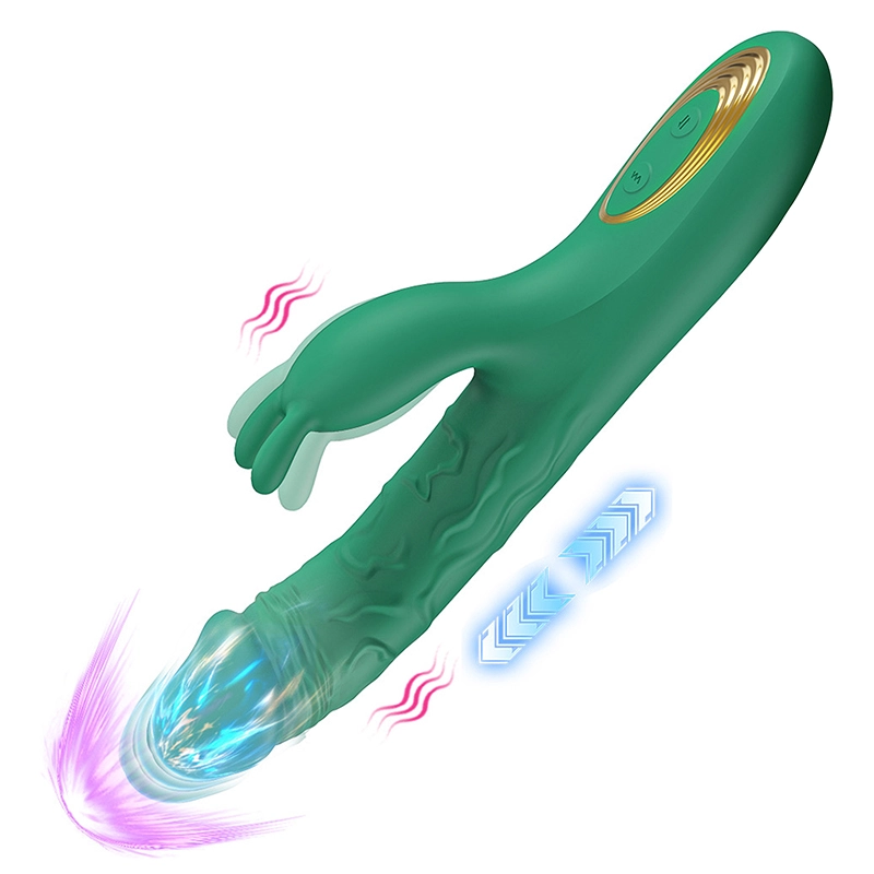 3-i-1 Kraftfull Vibrerande Och Stötande Vibrator