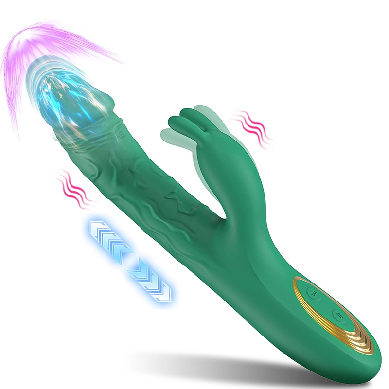 3-i-1 Kraftfull Vibrerande Och Stötande Vibrator