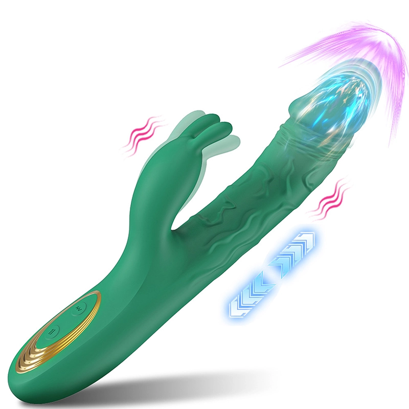 3-i-1 Kraftfull Vibrerande Och Stötande Vibrator
