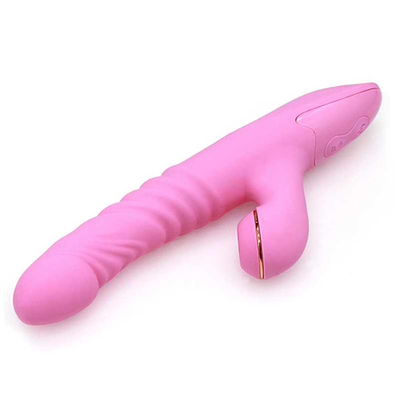 3-i-1 Teleskopisk & Vibration Sugande Stötande Vibrator
