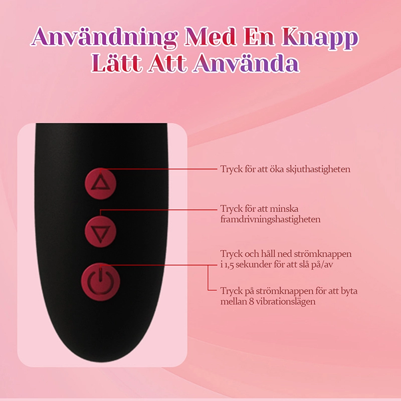 8 Frekvenser Vibration & Knackande Stötande Kanin Vibrator