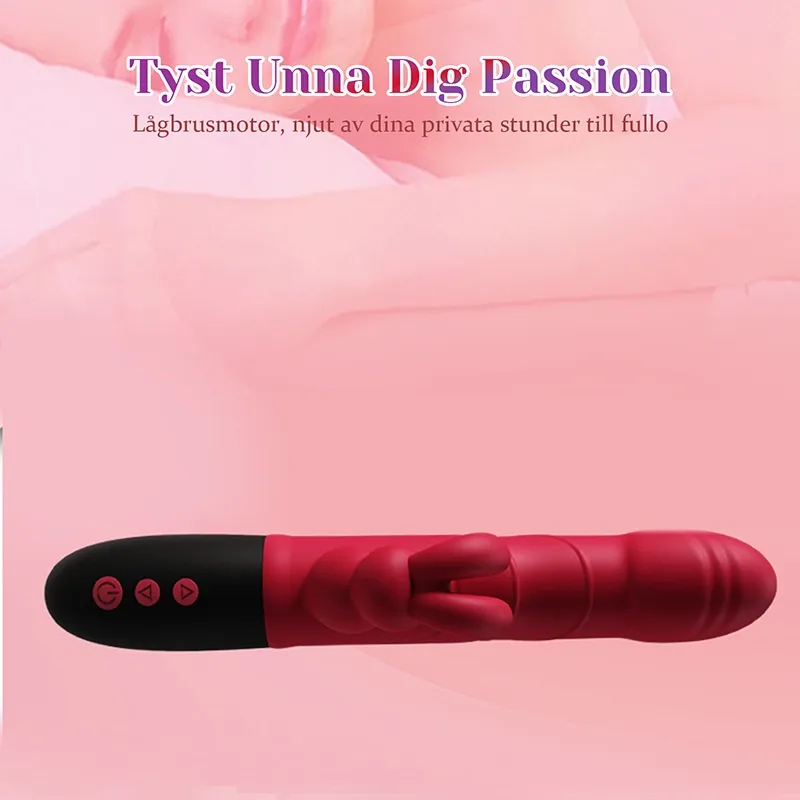 8 Frekvenser Vibration & Knackande Stötande Kanin Vibrator