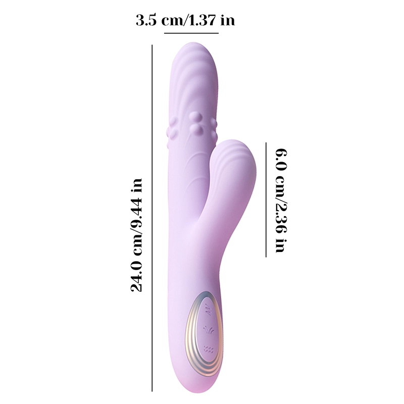 3-i-1 Sugande Rotations Silikon Stötande Vibrator
