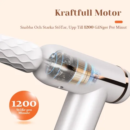 Portabel Sexmaskin Med Stötfunktion Och 4 Massagerhuvuden