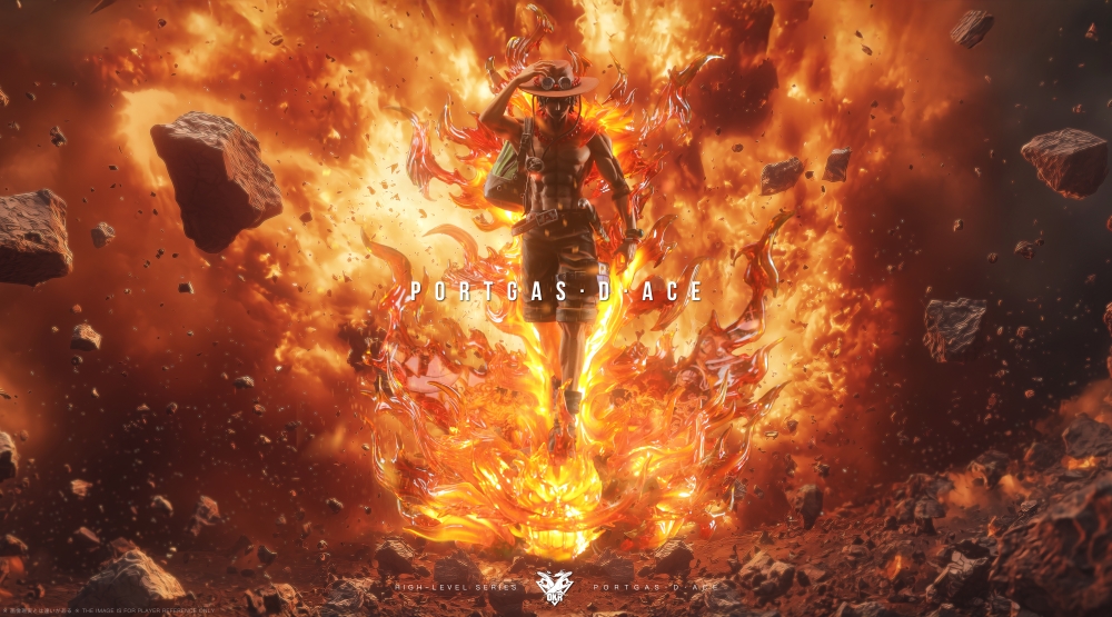 OKR Studio - Ace of One Piece in Flames Statue(GK)