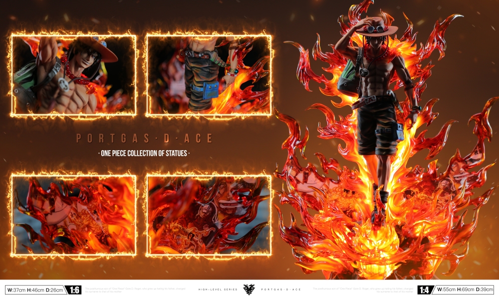 OKR Studio - Ace of One Piece in Flames Statue(GK)