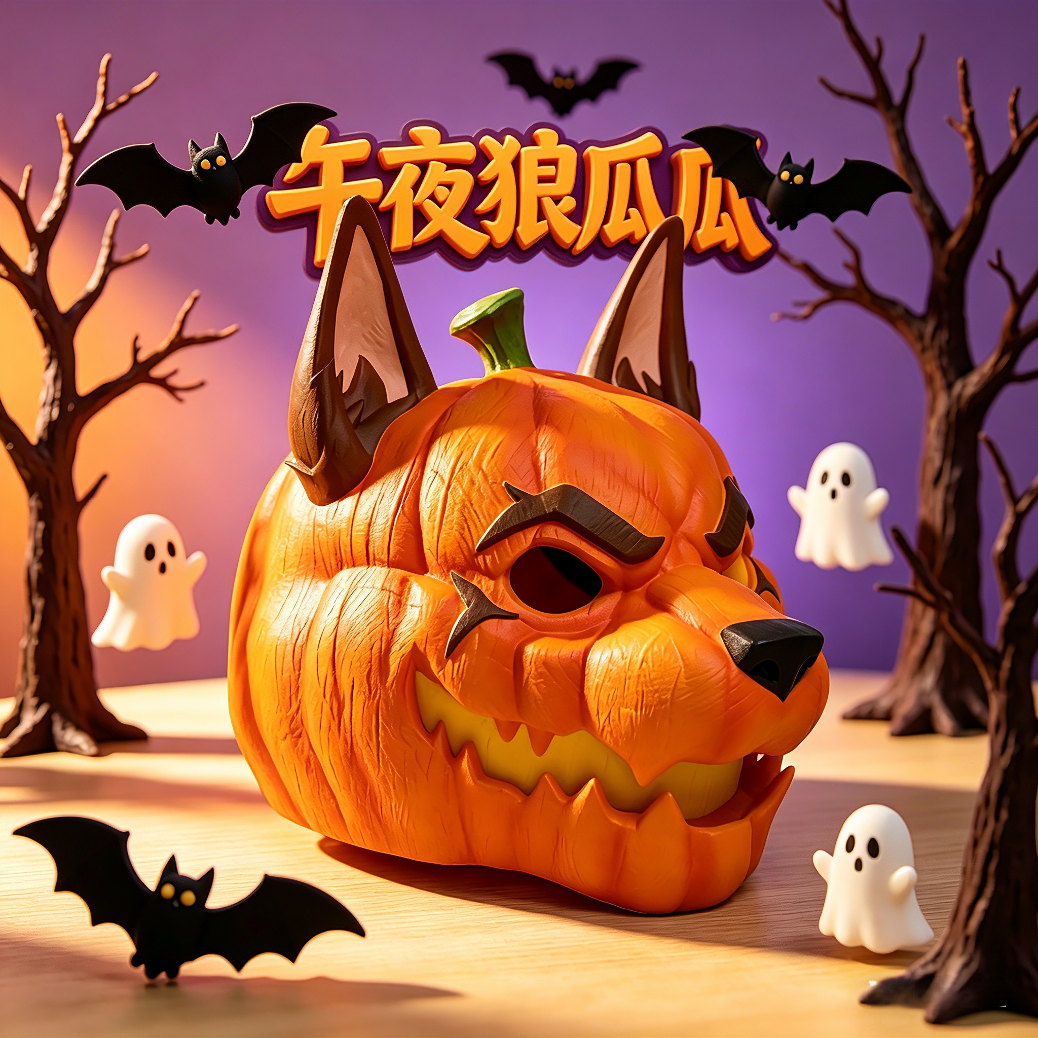 Pumpkin Mask statues cosplay props
