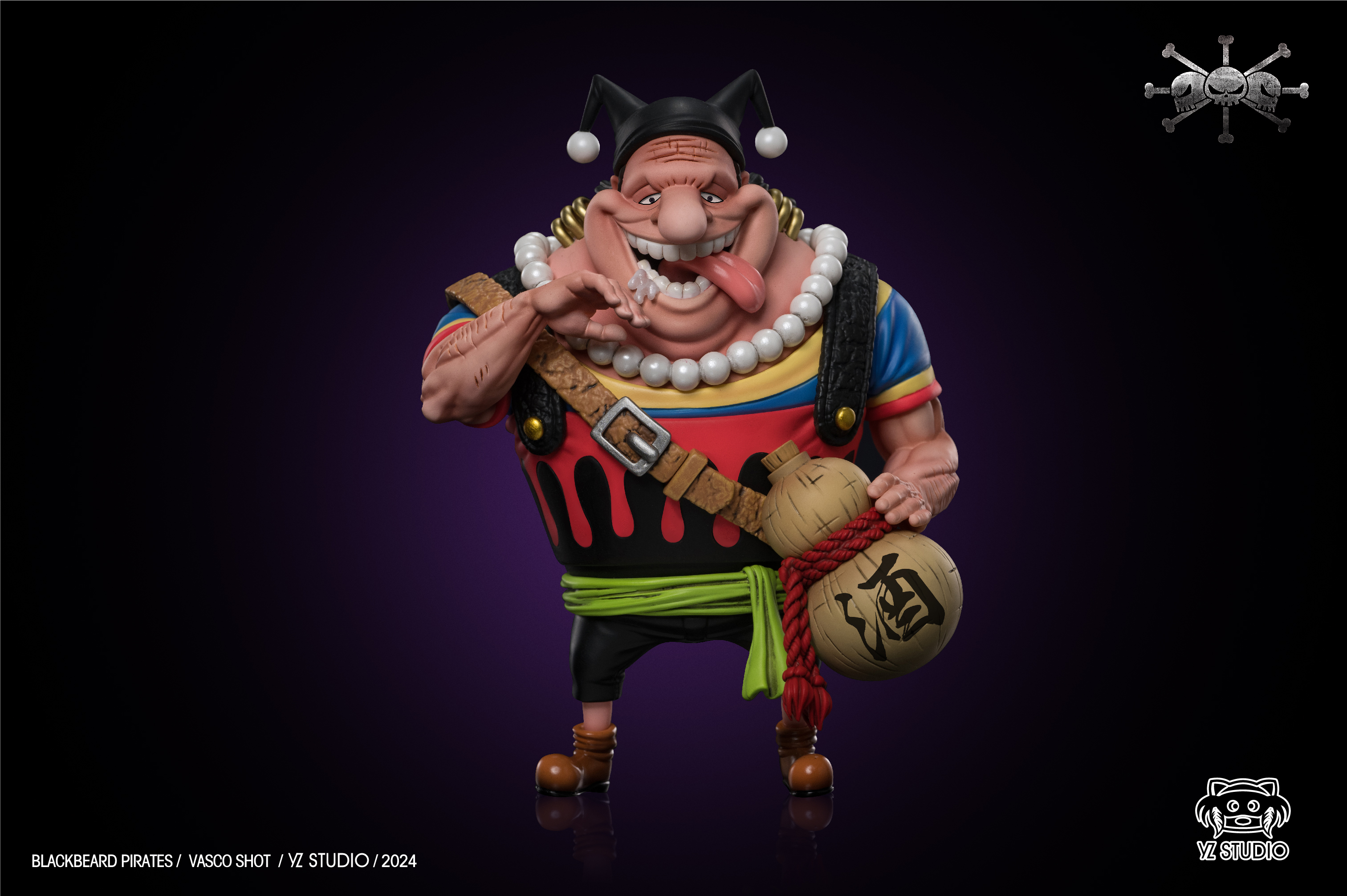 Pre-order YZ New World Blackbeard Pirates Drunkard, Basque One Piece GK Statue Handmade Model