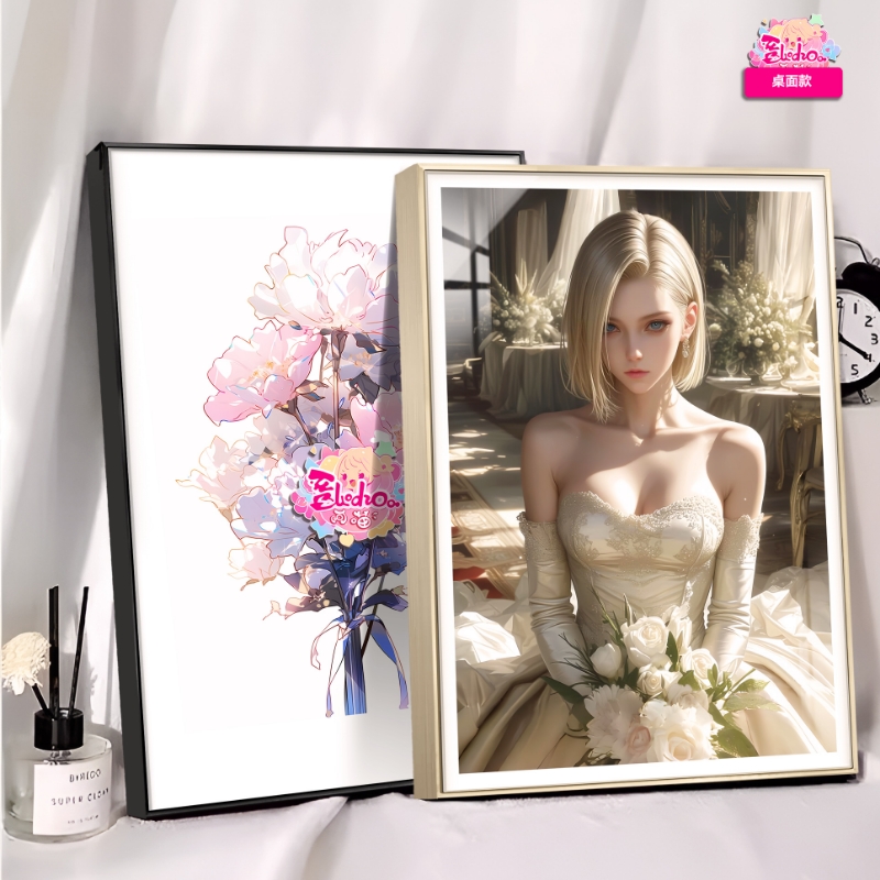  In Stock Amiao Art Studio Wedding Dress 18th 8K Ultra-High Definition Decorative Painting
