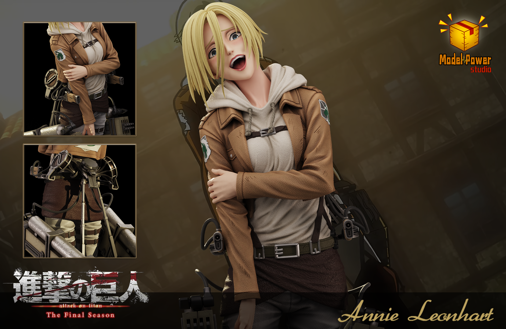 Pre-order Model Power Annie Leonhardt Attack on Titan GK Handmade Statue Model