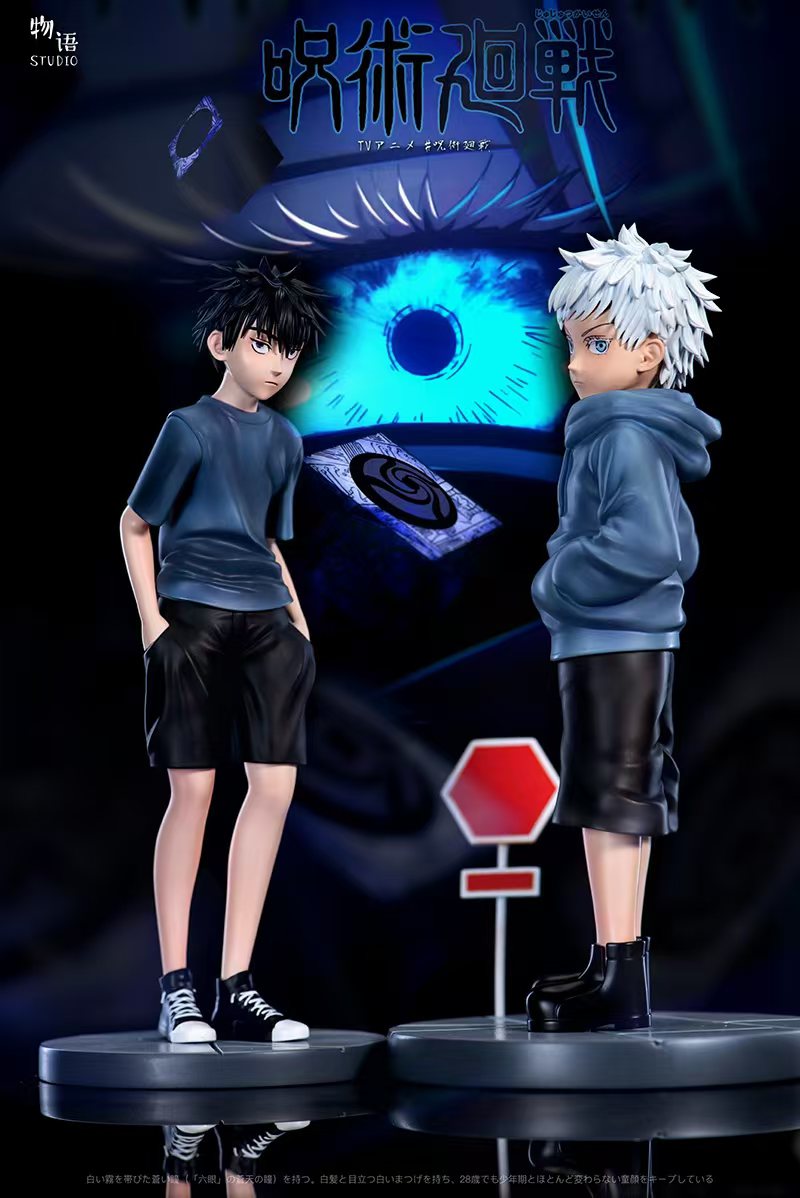 Presale - Monogatari  Childhood Goro Tatsumi and Childhood Fubuki Kei GK Limited Edition Handmade Statue Model-Statue Master