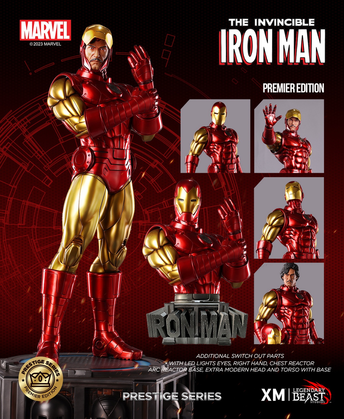 Presale Iron LEGENDARY BEAST Iron Man Limited Edition Handmade Statue Model