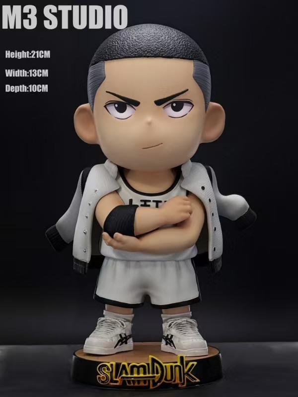 M3 Q-version Ace of the Mountain King, Rukawa Kaede, with a Cloak, Slam Dunk GK Figure Statue Model