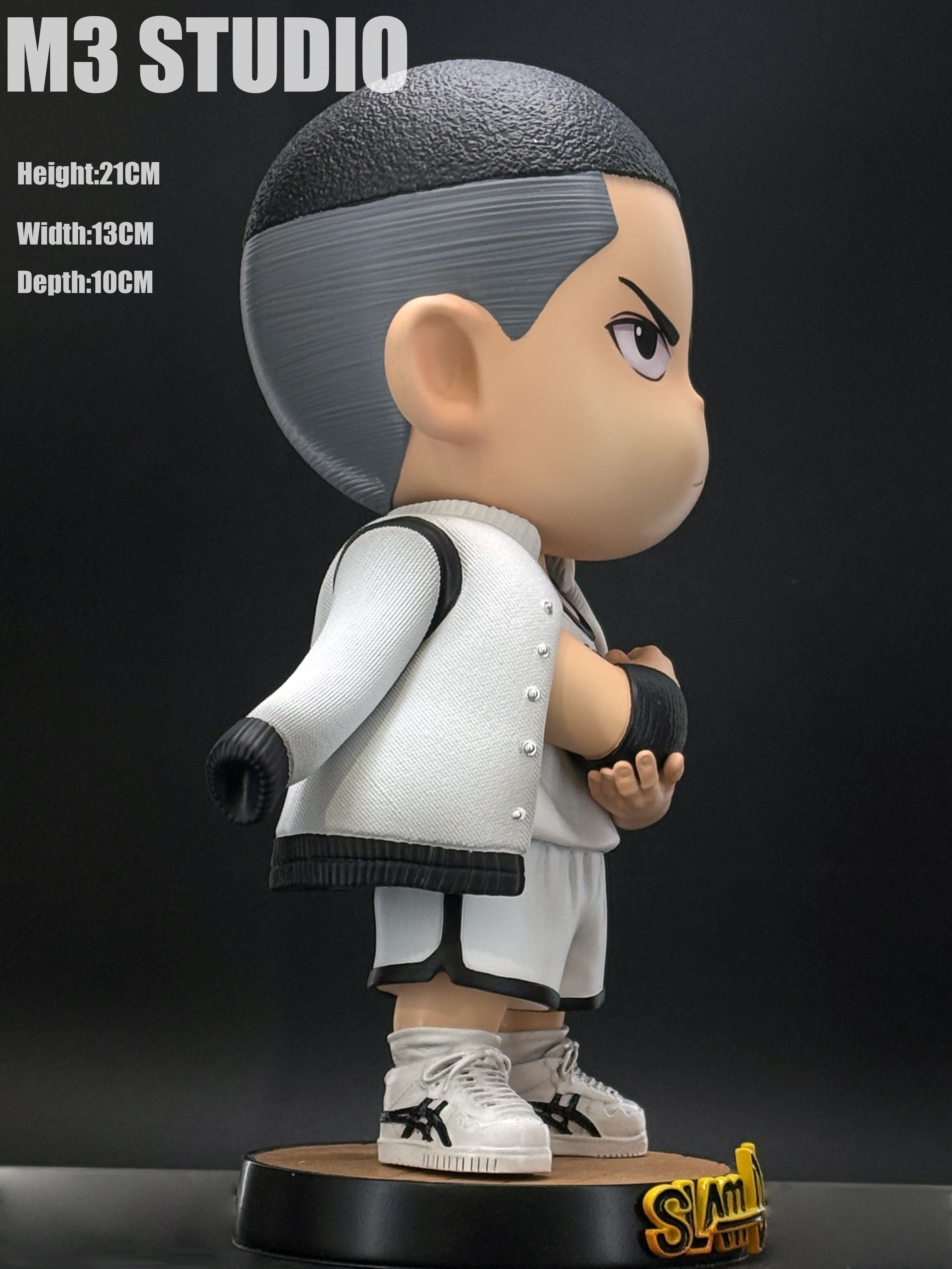 M3 Q-version Ace of the Mountain King, Rukawa Kaede, with a Cloak, Slam Dunk GK Figure Statue Model