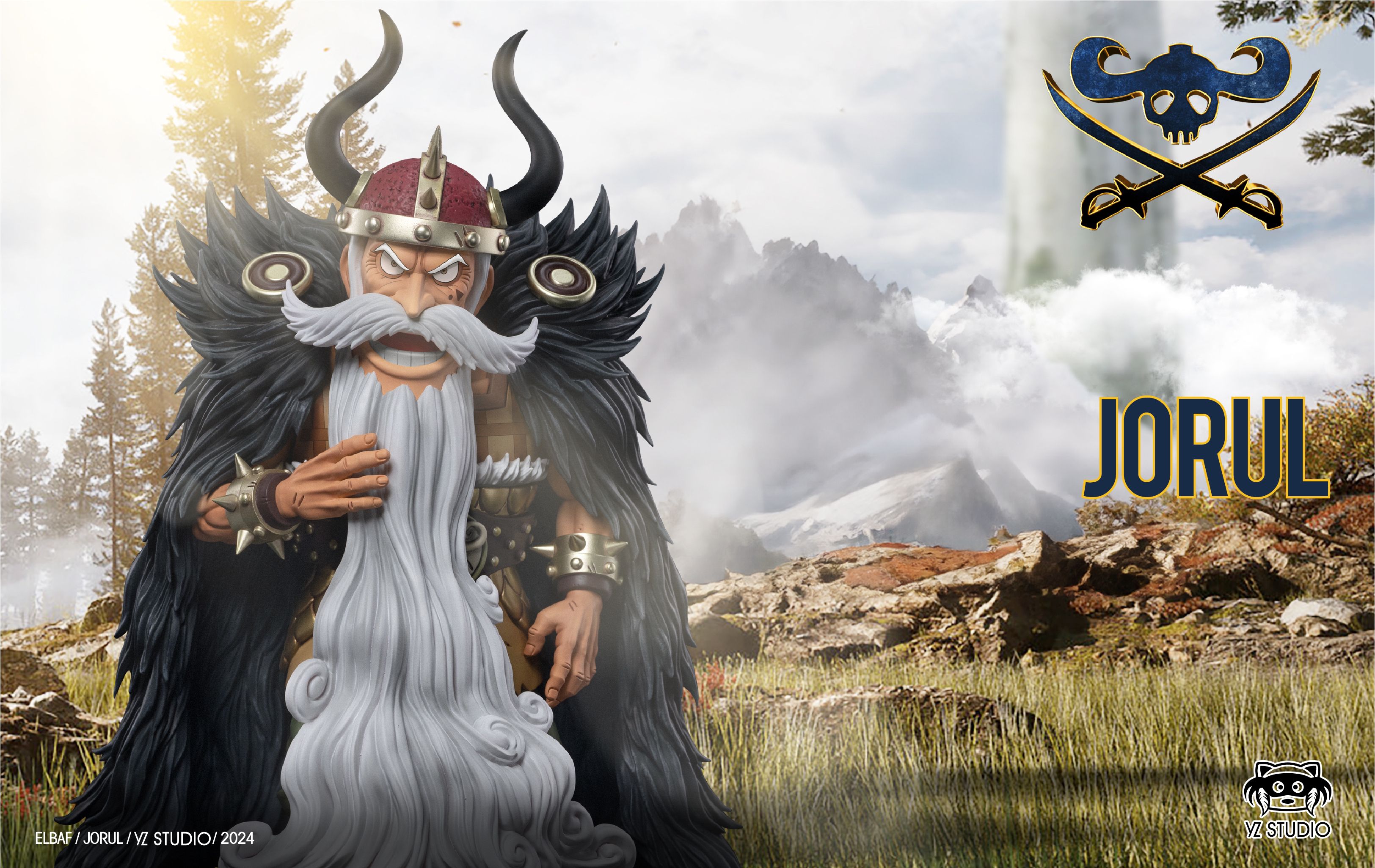 YZ Giant Soldiers Pirate Crew Former Leader Yaruru Pirate King GK Figure Model