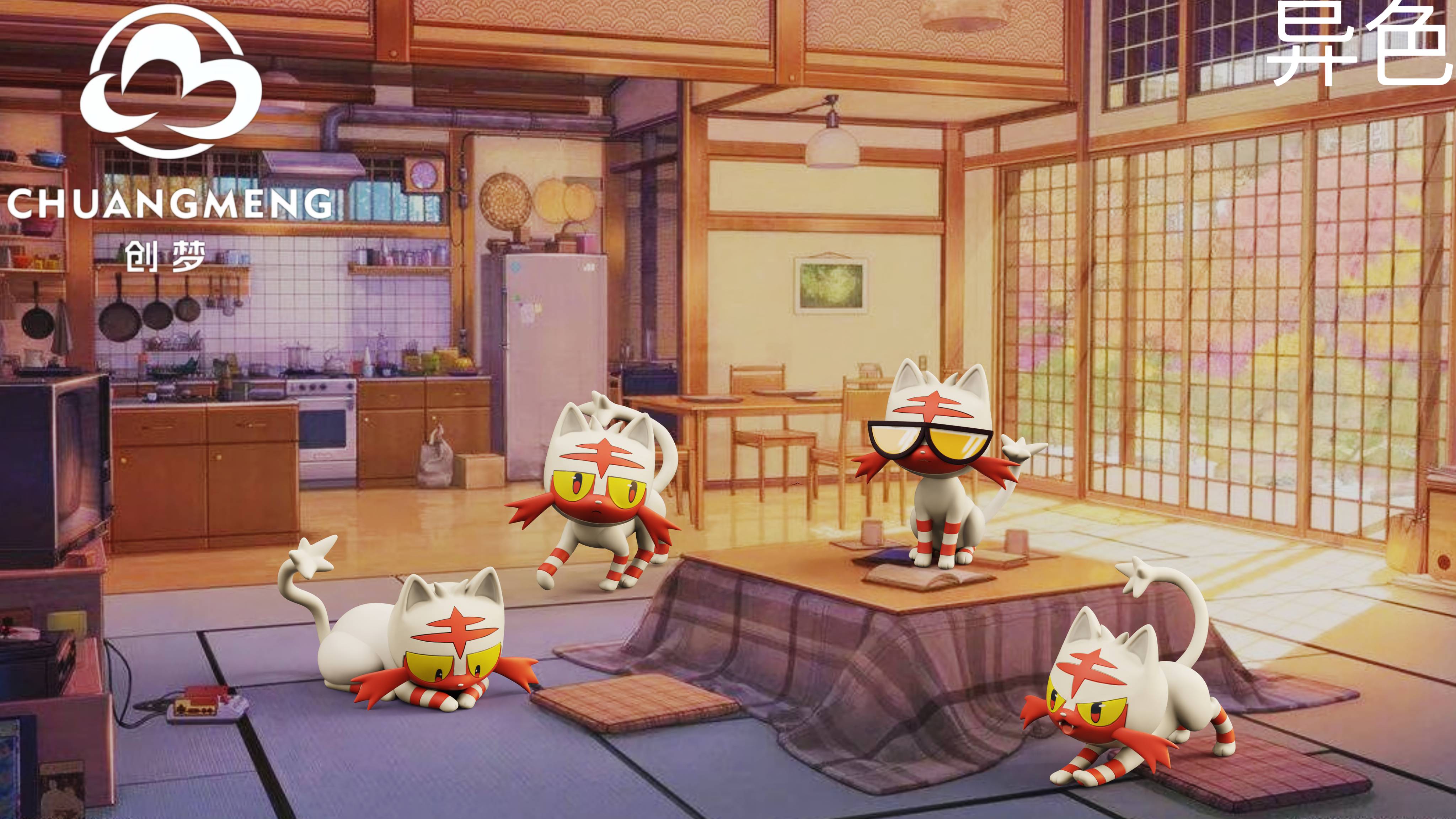 CM Dream Creation Pokémon Series Fourth Wave Flame Cat GK Limited Edition Figure Statue Model