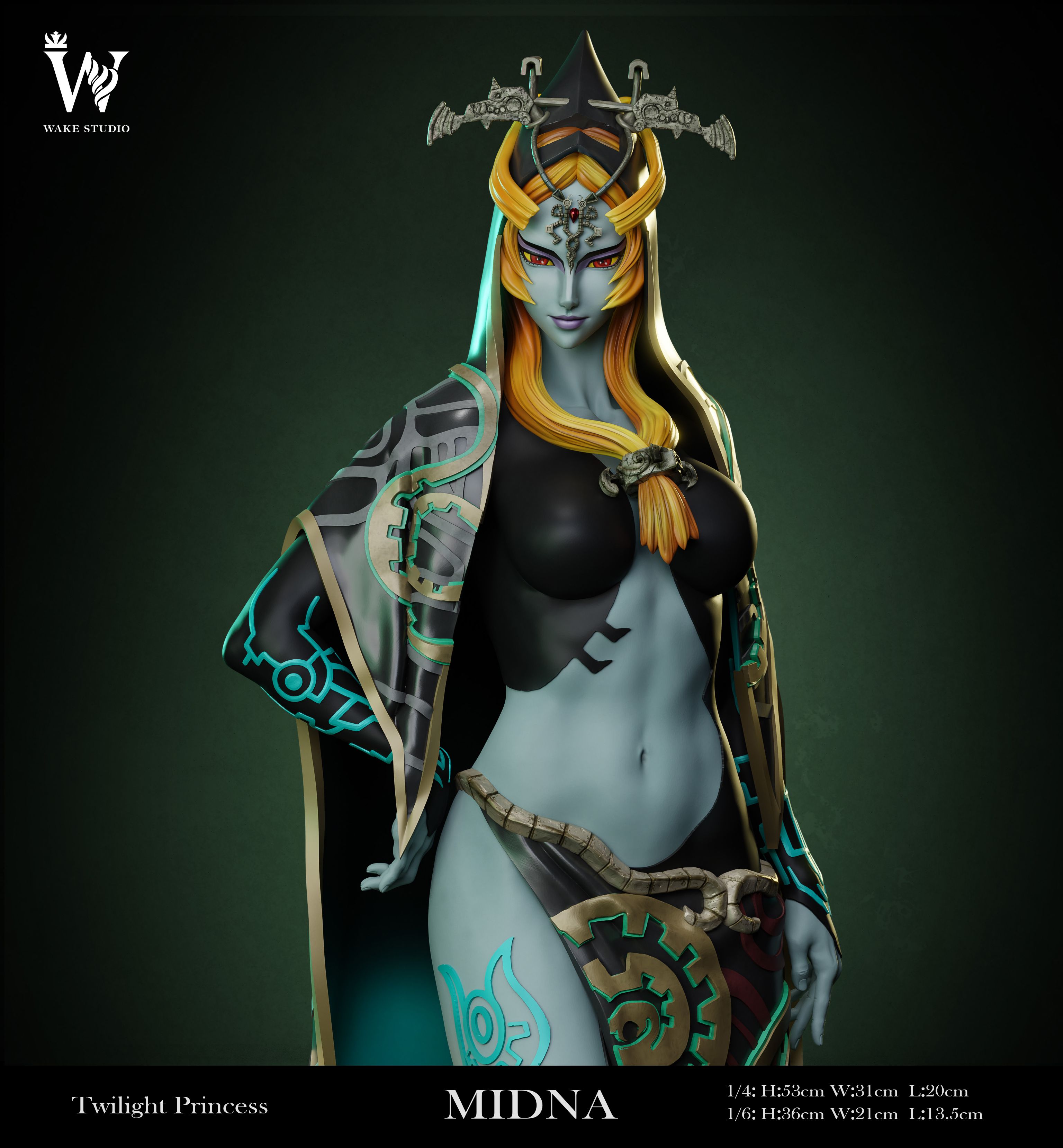 Pre-order Wake The Legend of Zelda Twilight Princess Series Adult Midna GK Limited Edition Statue Model-Statue Master