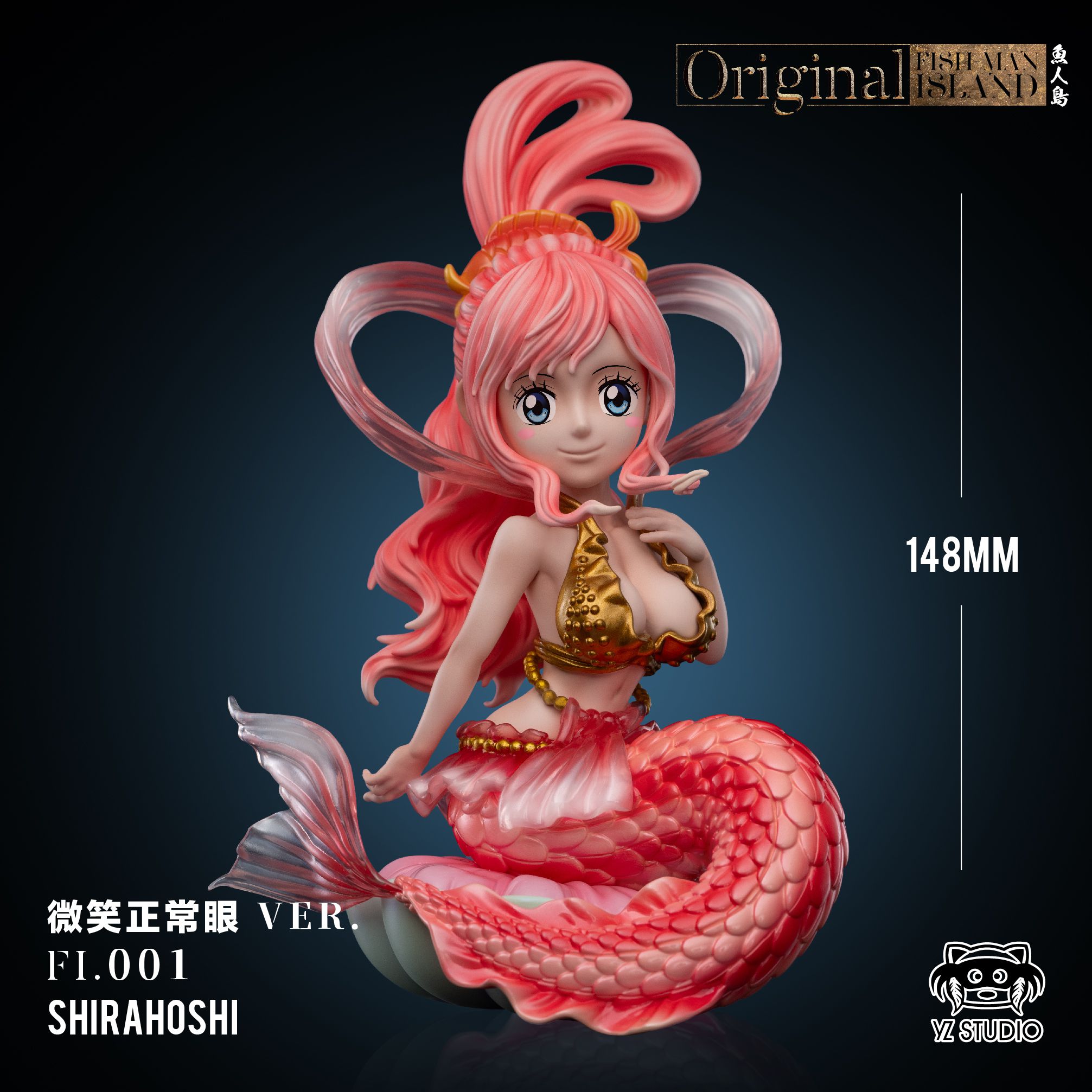 YZ New World Fishman Island Chapter 001 Princess Shirahoshi One Piece GK Statue Model