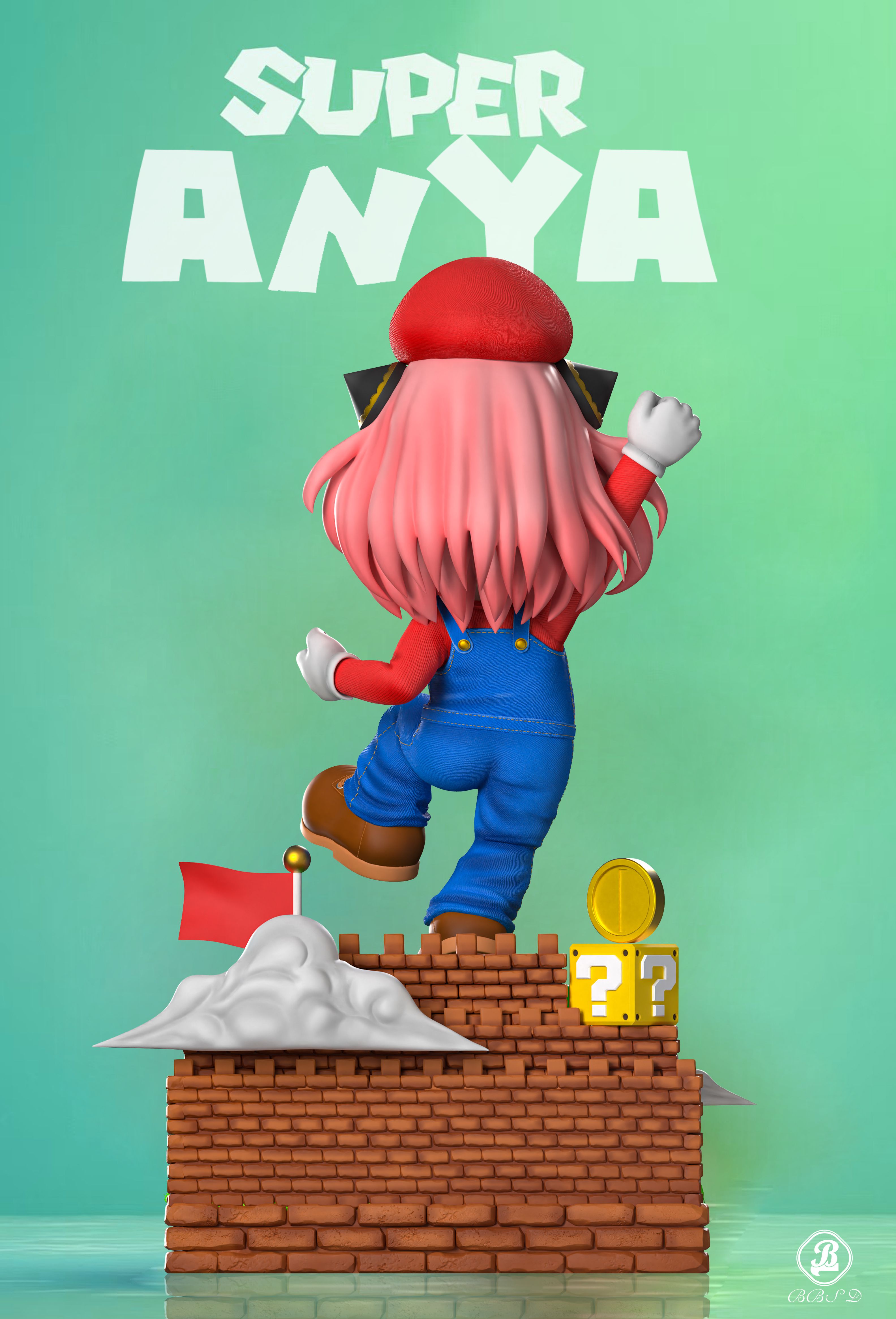 Pre-order BBSD Mario Anya Spy Family GK Limited Edition Statue Model