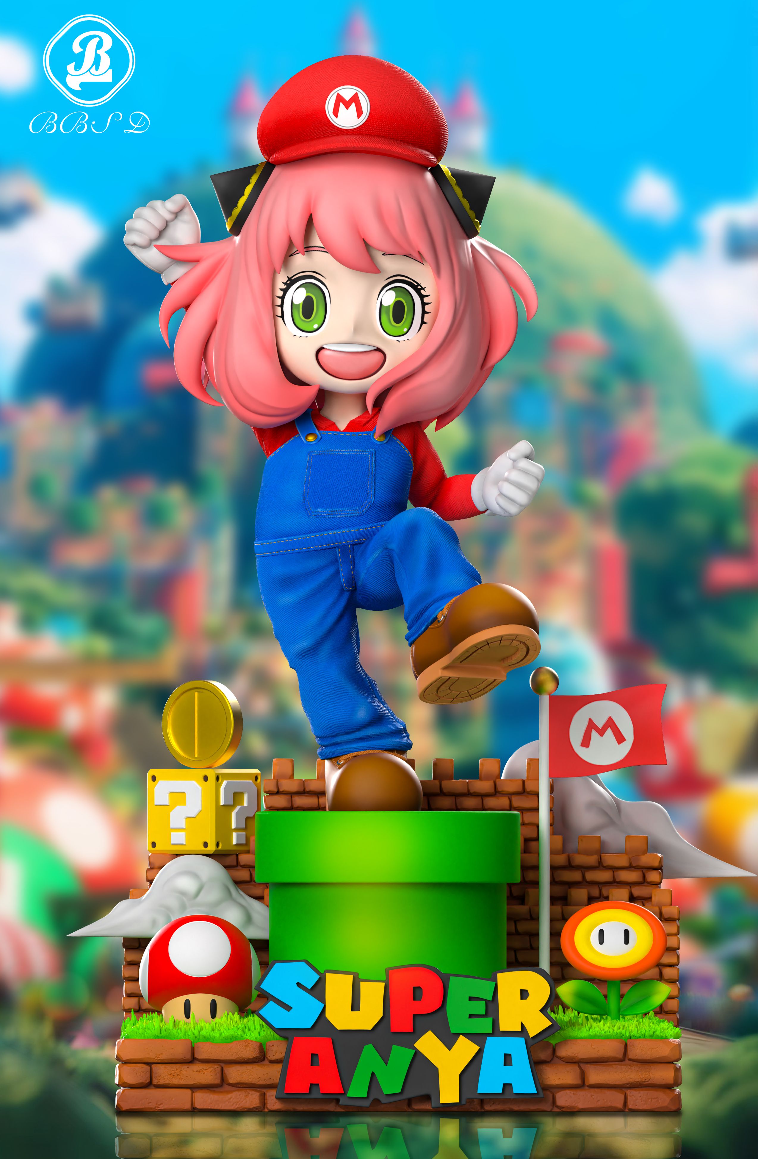 Pre-order BBSD Mario Anya Spy Family GK Limited Edition Statue Model