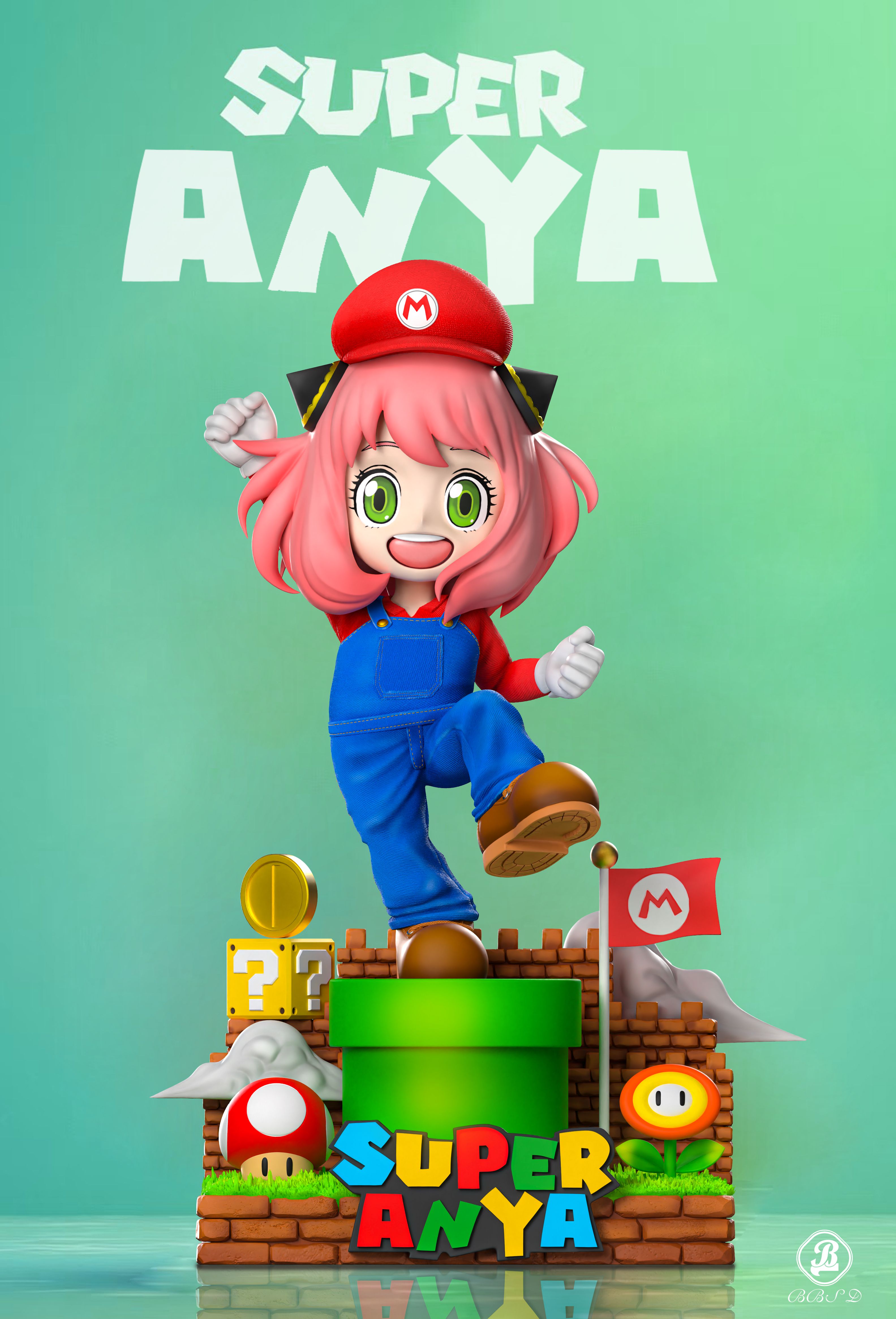 Pre-order BBSD Mario Anya Spy Family GK Limited Edition Statue Model