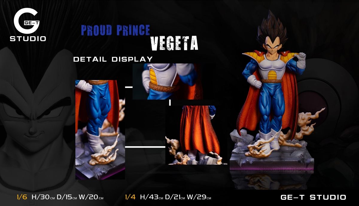 Pre-order GE-T Vegeta Prince Period Dragon Ball GK Limited Edition Handmade Statue Model