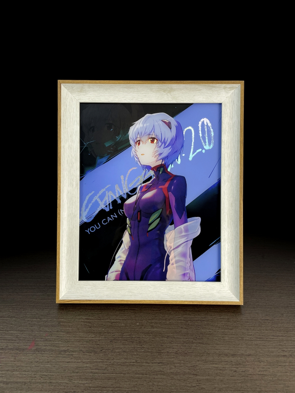 Mengmeng Studio EVA Neon Genesis Evangelion Asuka Langley Laser Glitter Reflective Painting In Stock