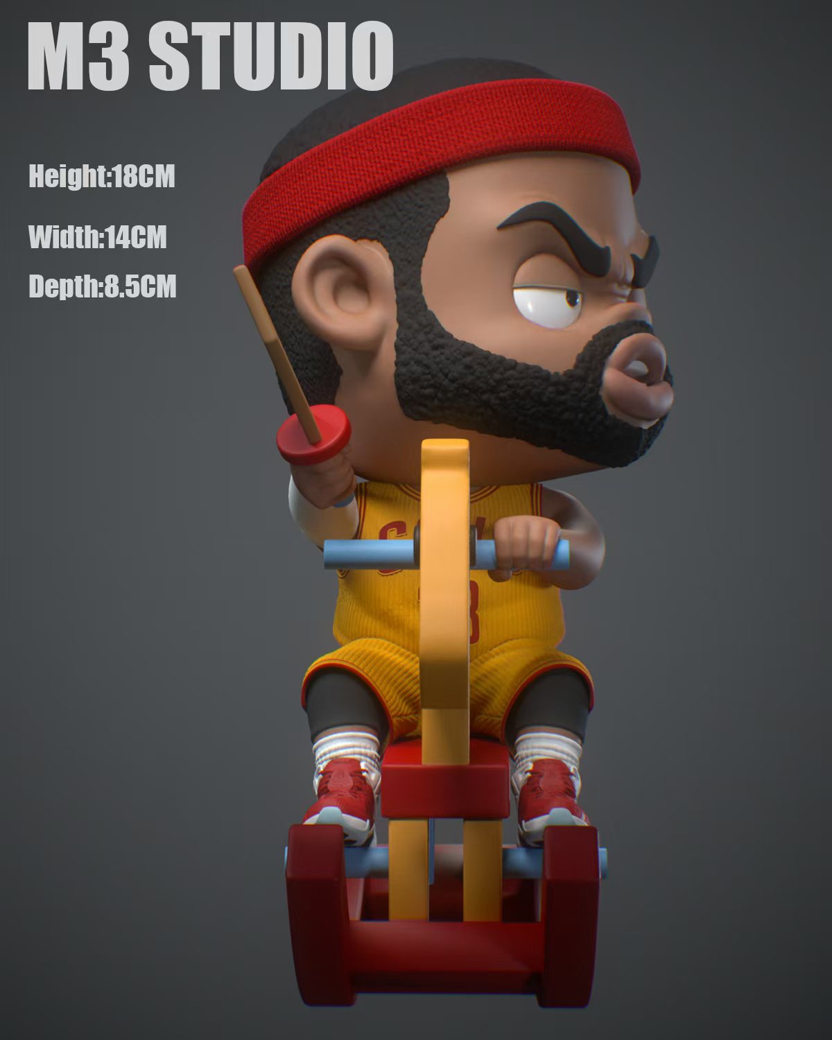 M3 Trojan James Q Version NBA Superstar GK Limited Edition Figure Statue Model