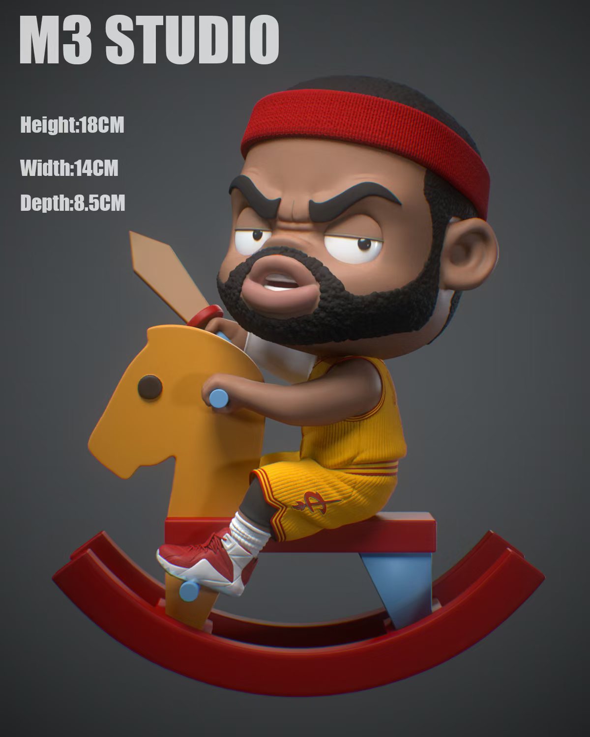 M3 Trojan James Q Version NBA Superstar GK Limited Edition Figure Statue Model