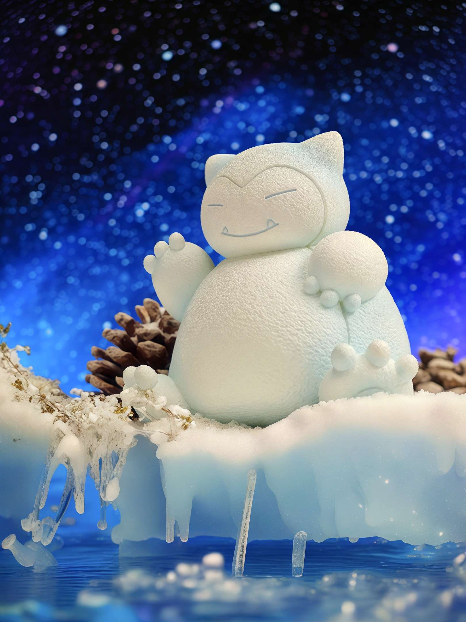 Creation Museum Snowman Kirby Pokémon GK Limited Edition Figure Statue Model