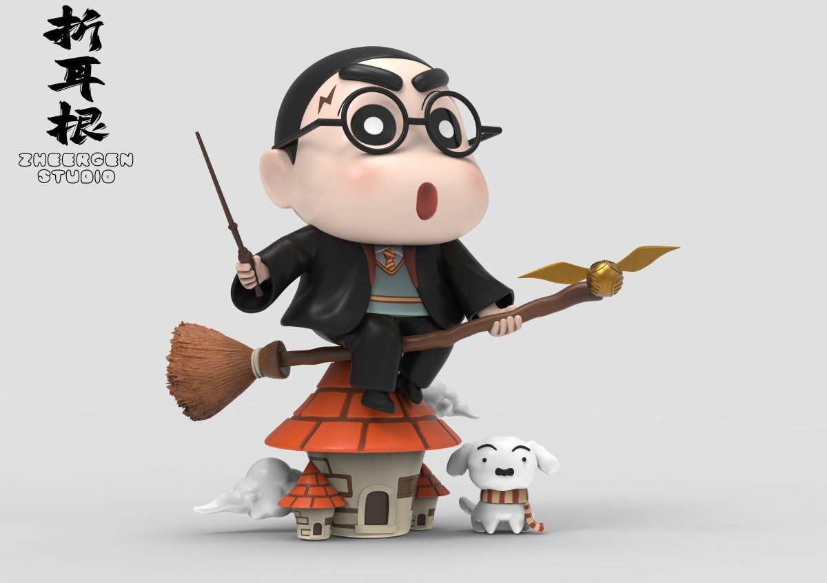 ZheErGen Studio - Crayon Shin-chan - 野原 しんのすけ Cos Harry Poter Statue(GK)